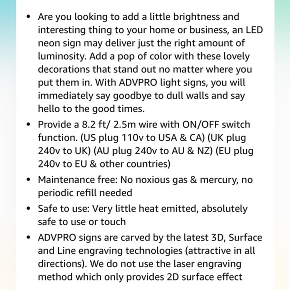 Neon LED Light Tiger Sign 8.5” x 12” - Picture 8 of 8